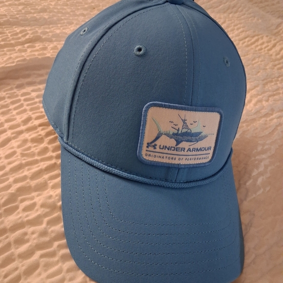 Under Armour Mens Blue Adjustable Hat Cap Athletic Outdoors Lightweight Comfort - Picture 4 of 6